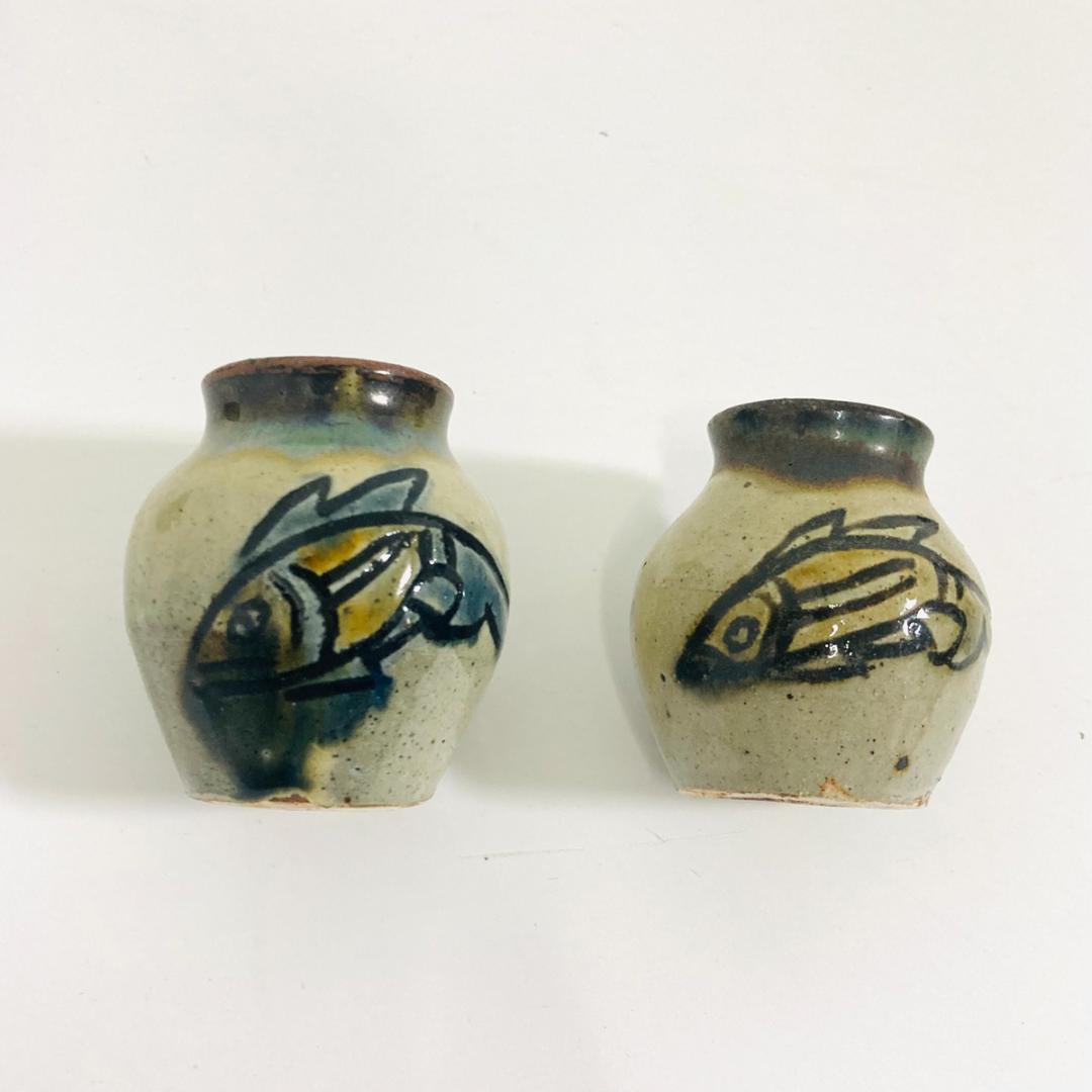 金城次郎 人間国宝 壺屋焼 酒器セット お猪口 ぐい呑み 徳利 沖縄陶器