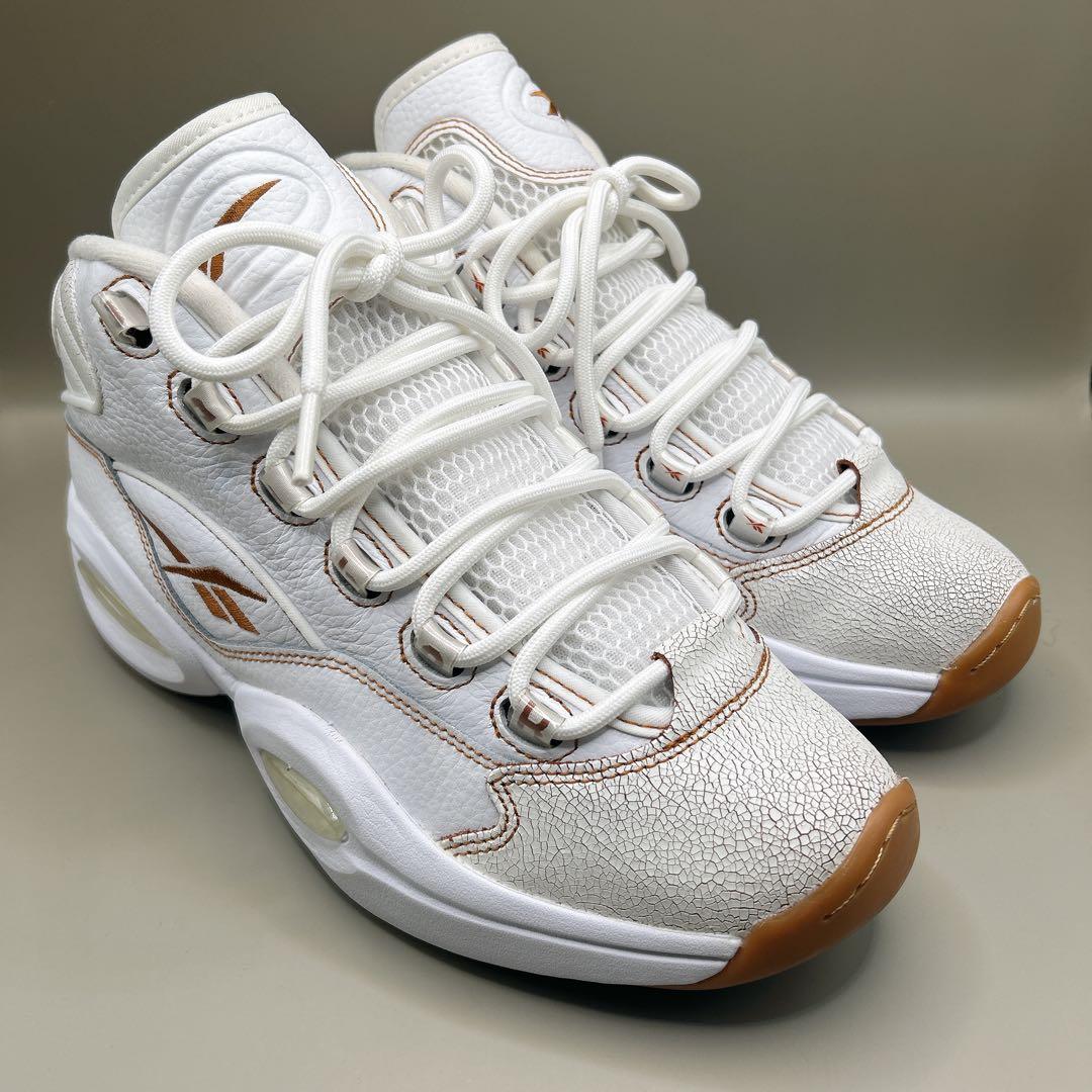 ★Reebok★QUESTION MID 27cm ホワイト ブラウン