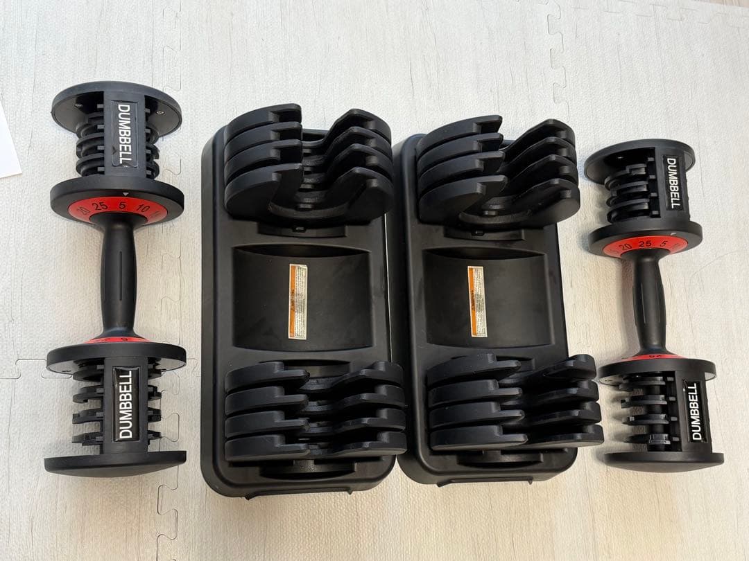 【2/2】可変式ダンベル 2個セット 5-25kg