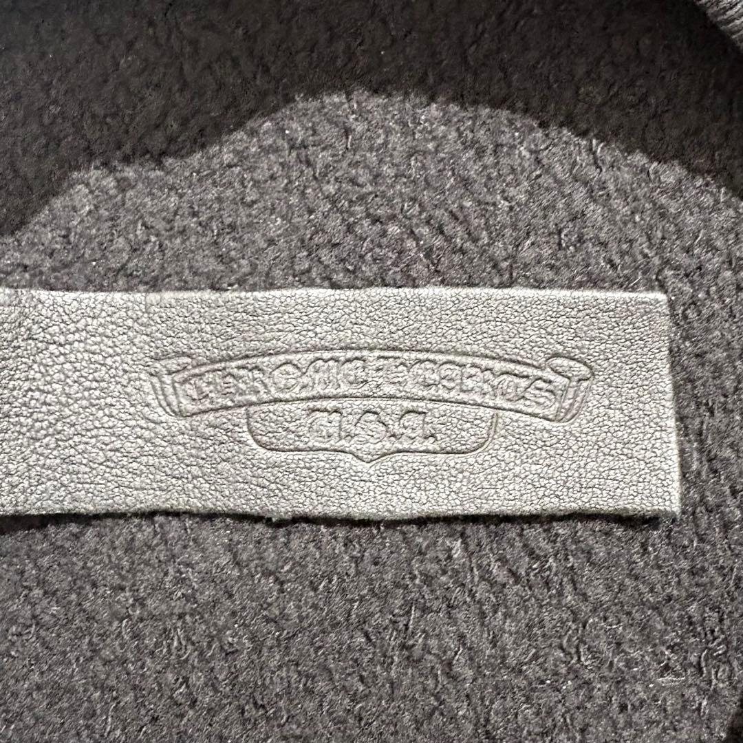 【極美品】CHROME HEARTS スウェット レザーパッチ ブラック XS