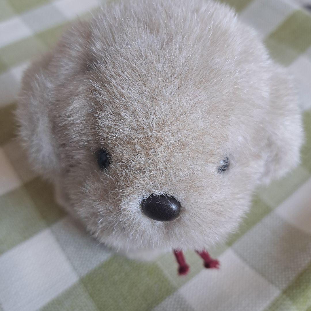 美品　うめきち　うめ吉　日本製　梅吉　犬　　ぬいぐるみ　レトロ　ベージュ