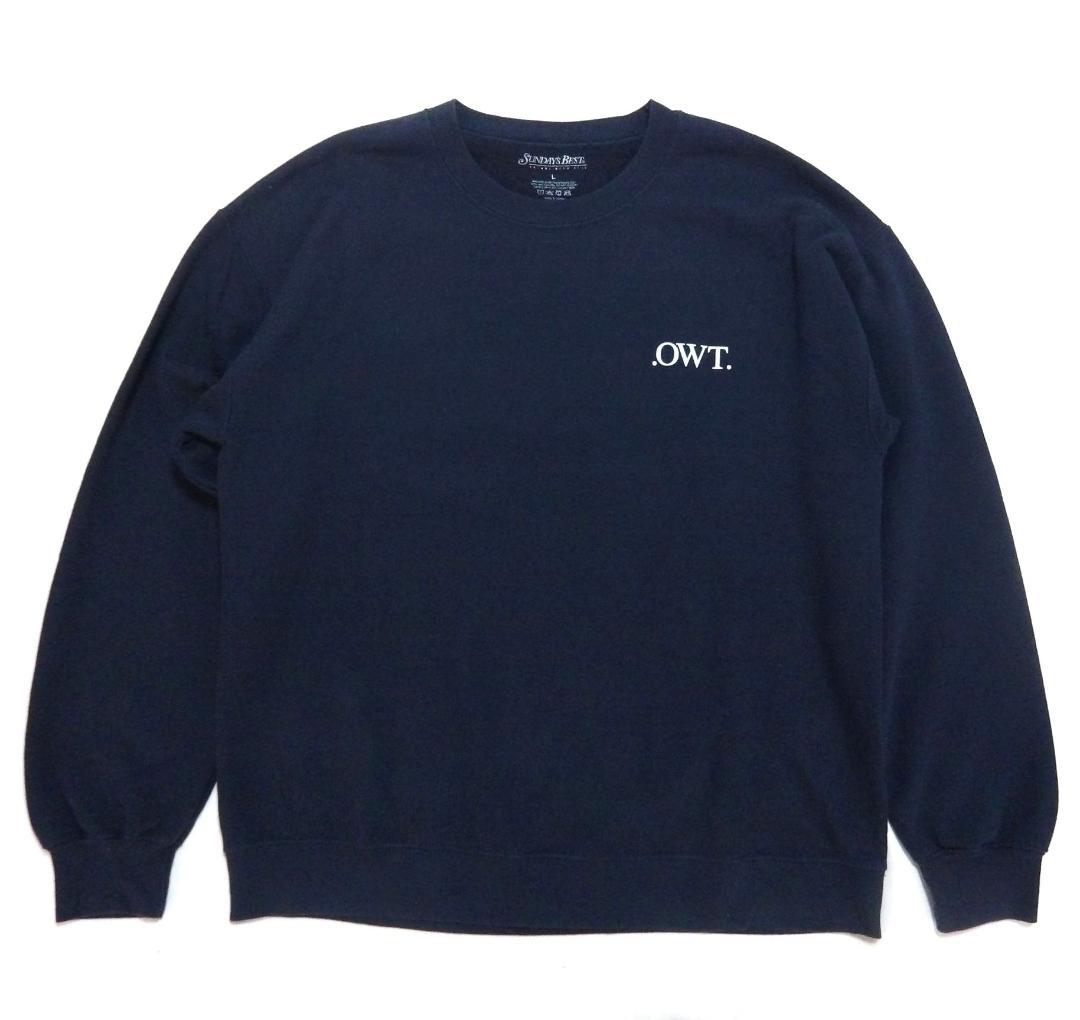 .OWT. SUNDAYS BEST ロゴ クルースウェット ネイビーL