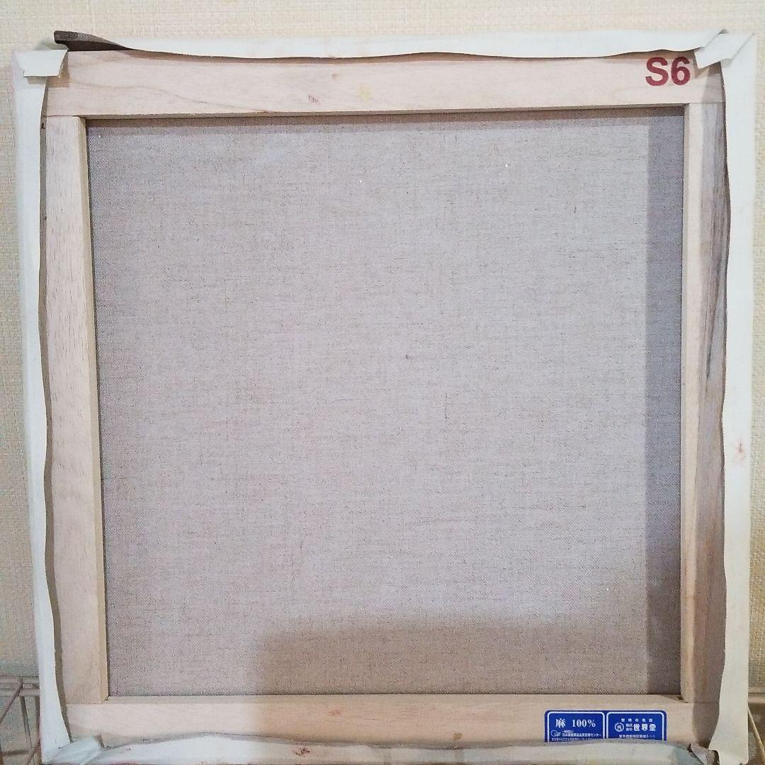 油絵　ハッサン　花冠のかわいいモモちゃん