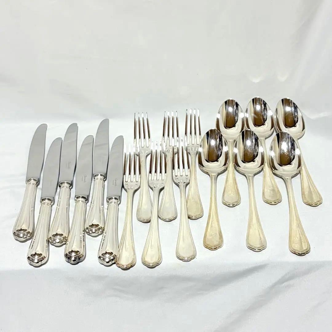 美品　Christofle カトラリーセット 18点　銀食器