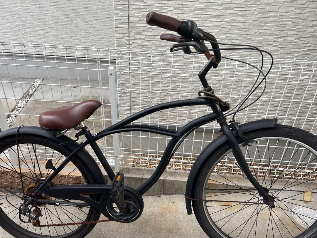 ビーチクルーザー 26インチ マッドブラック　大阪　　引き取り希望　価格交渉OK