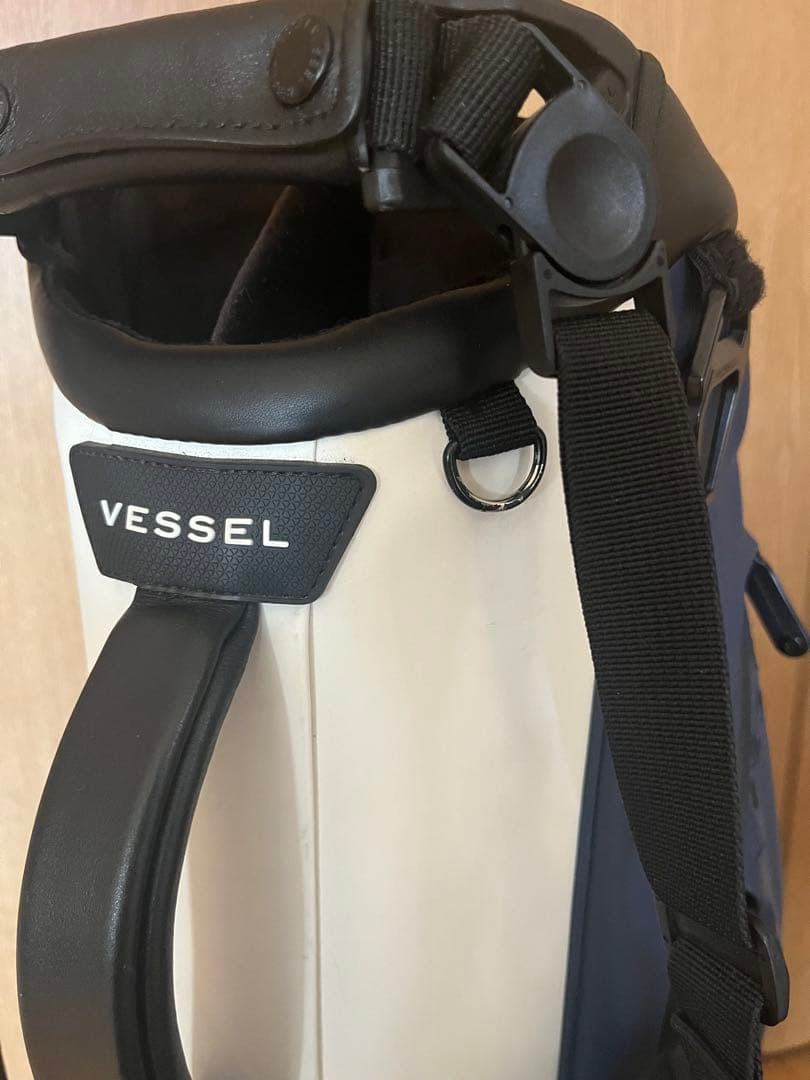 VESSEL Player3.0スタンドゴルフバッグ ネイビー/ホワイト