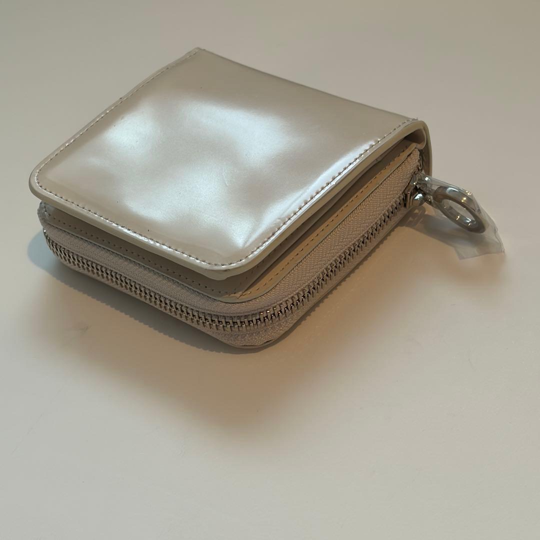 バインダー　ウォレット　アイボリー　韓国　貯金