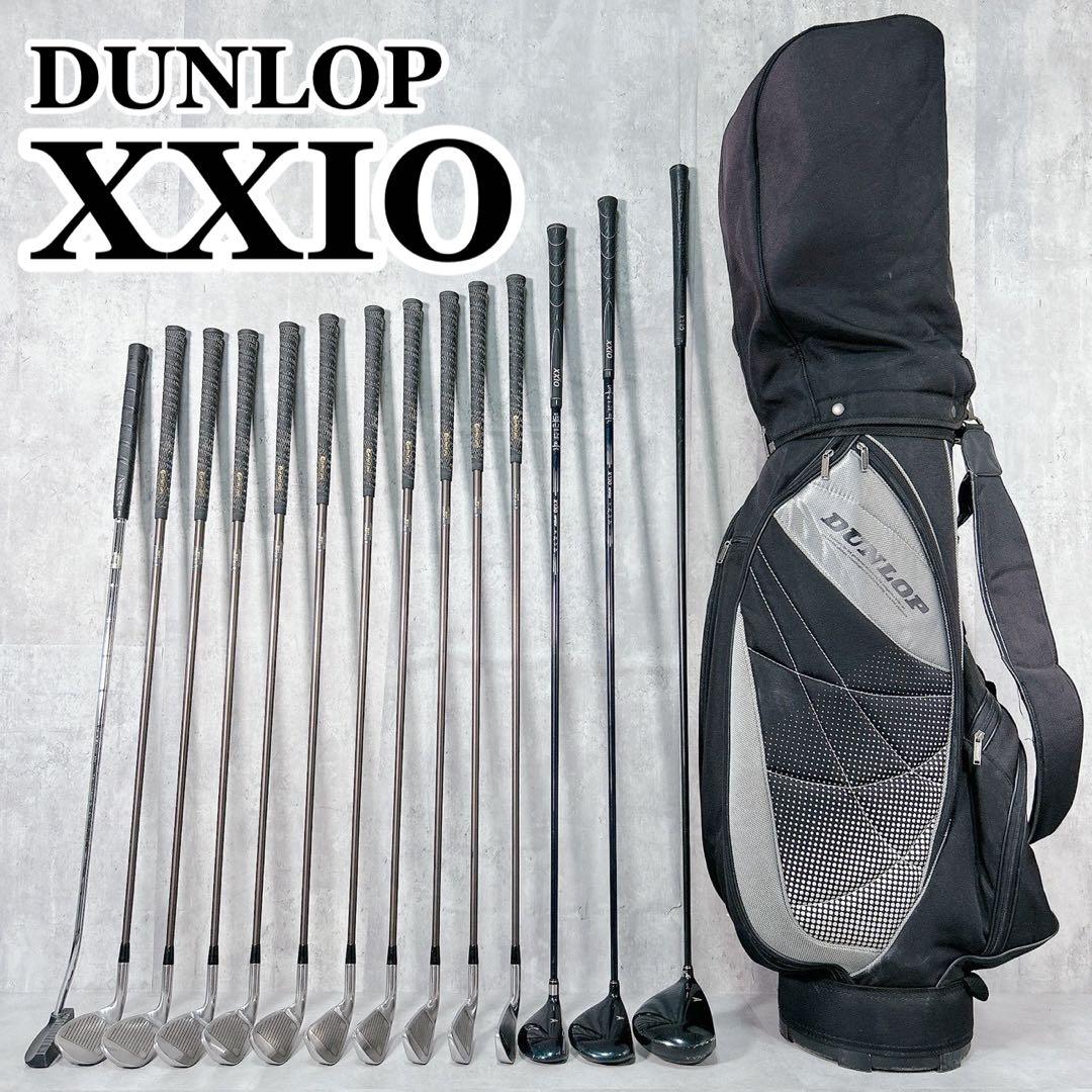 V894 ゼクシオ 他 ゴルフクラブ メンズ フルセット 黒 初心者 練習 R