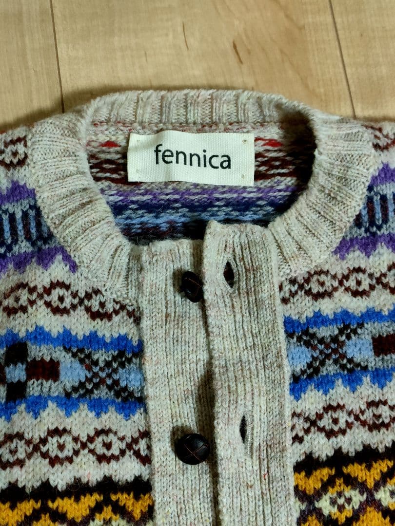 Jamieson’s　fennica beams別注　ラウンドカラーカーディガン