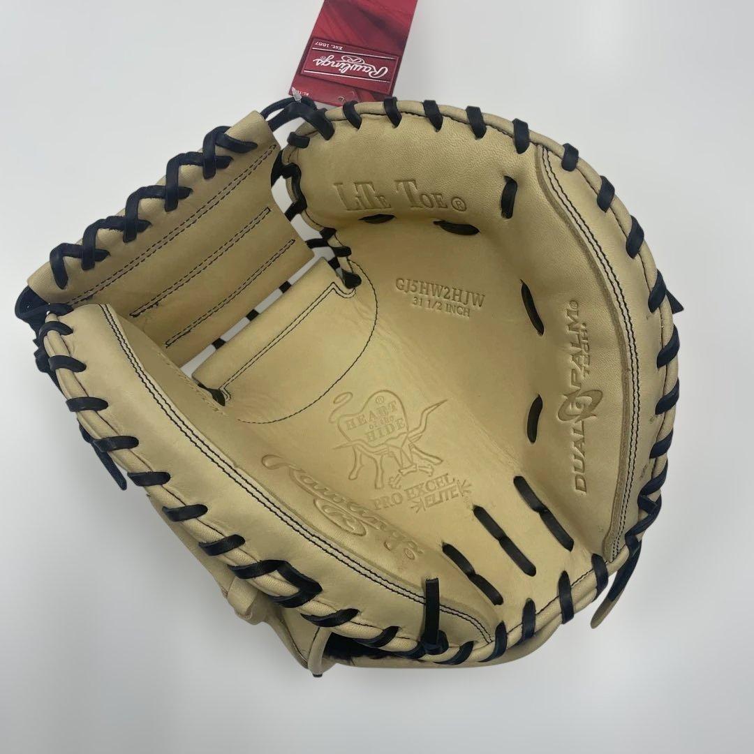 n*o様 新品 ローリングス ジュニア用 キャッチャーミット キャメル 右投用