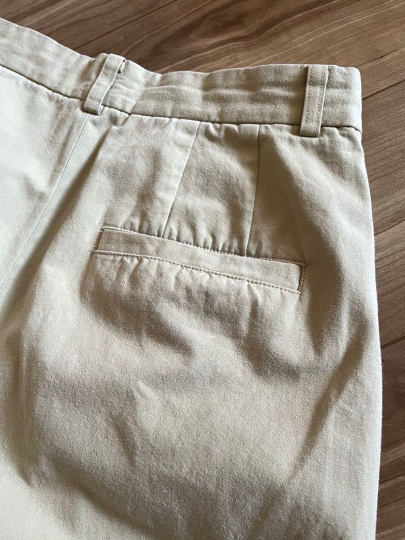 ＜6(ROKU)＞コットンチノワイドパンツ