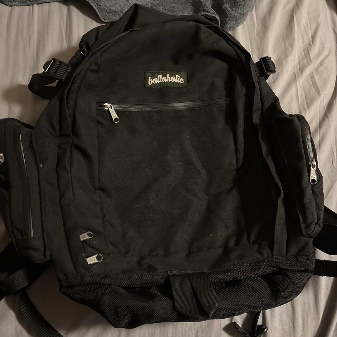 M*ド様 ballaholic バスケットボール用バックパック 黒