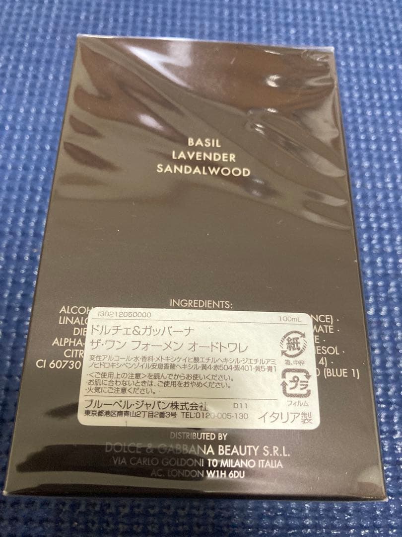 【新品未開封】ドルチェ＆ガッバーナ ザ・ワン フォーメン 100ml