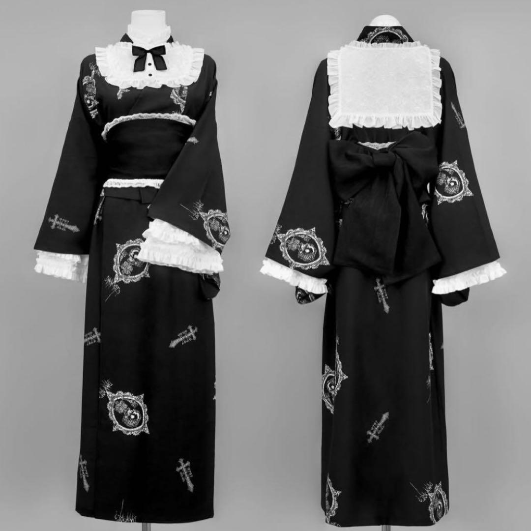 ディムモアール DimMoire 夢骸の童話 浴衣セット ブラック 黒 浴衣