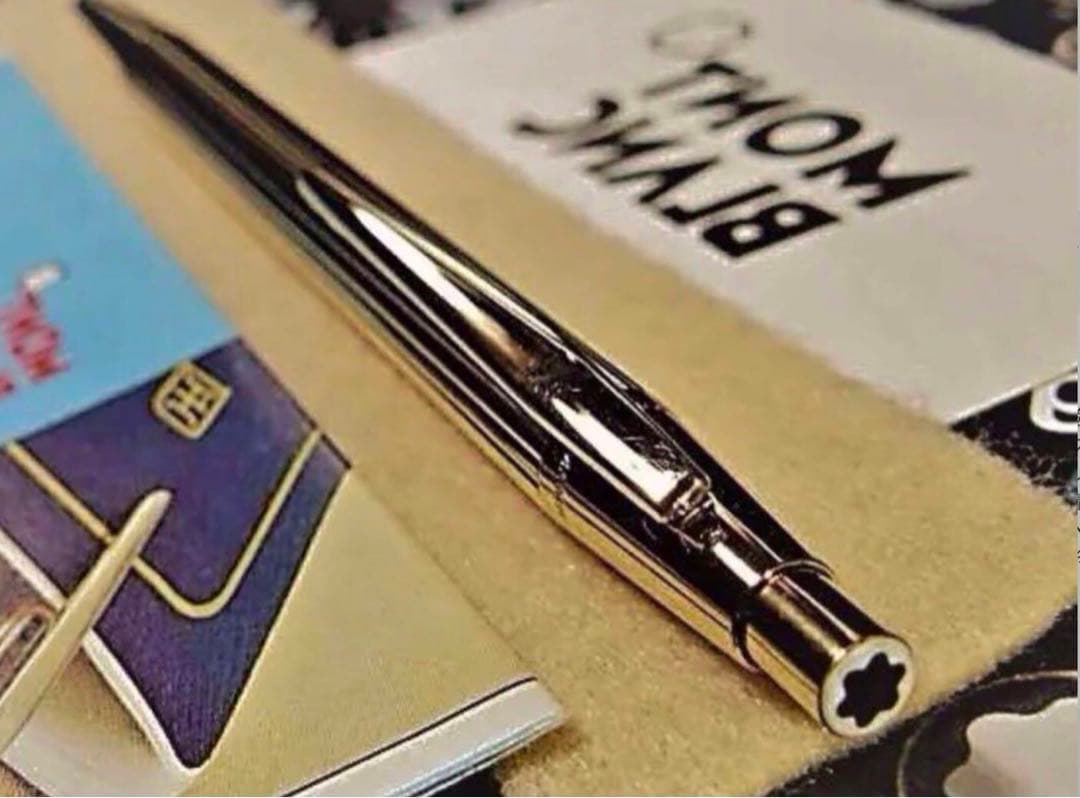 ⭐️金運を呼ぶ黄金の総金張り⭐️モンブラン⭐️ノブレスNo1547⭐️ペンシル0、5㍉