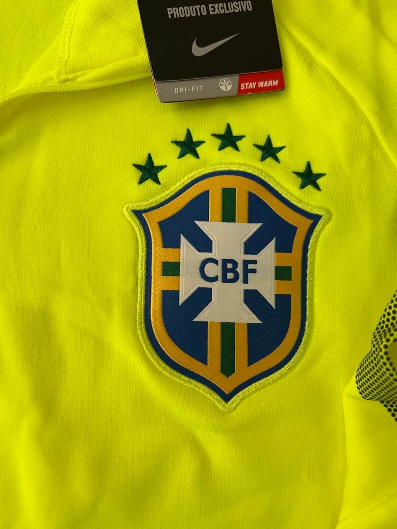 ブラジル代表　TRウエア　蛍光イエロー　US-M 新品