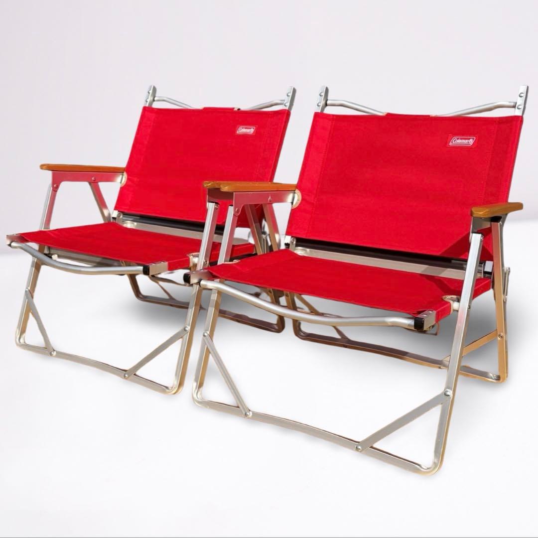 【美品】Coleman コールマン コンパクトフォールディングチェア 2脚セット