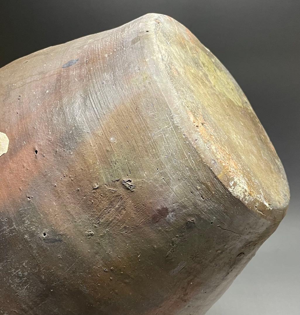 古南蛮　双耳南蛮壺　双耳壺　耳付壺　特大　43cm p3308