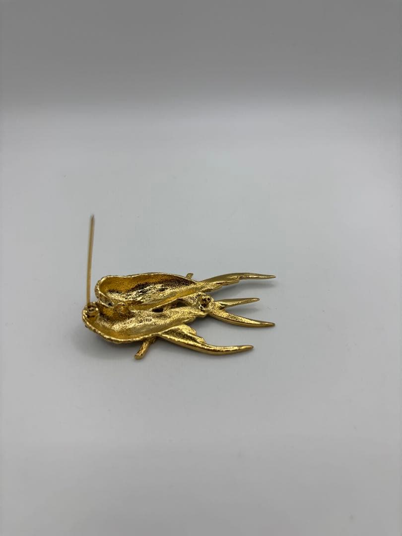 D’ORLAN　ドーラン　ブローチ　小鳥　ヴィンテージ　エナメル　ラインストーン