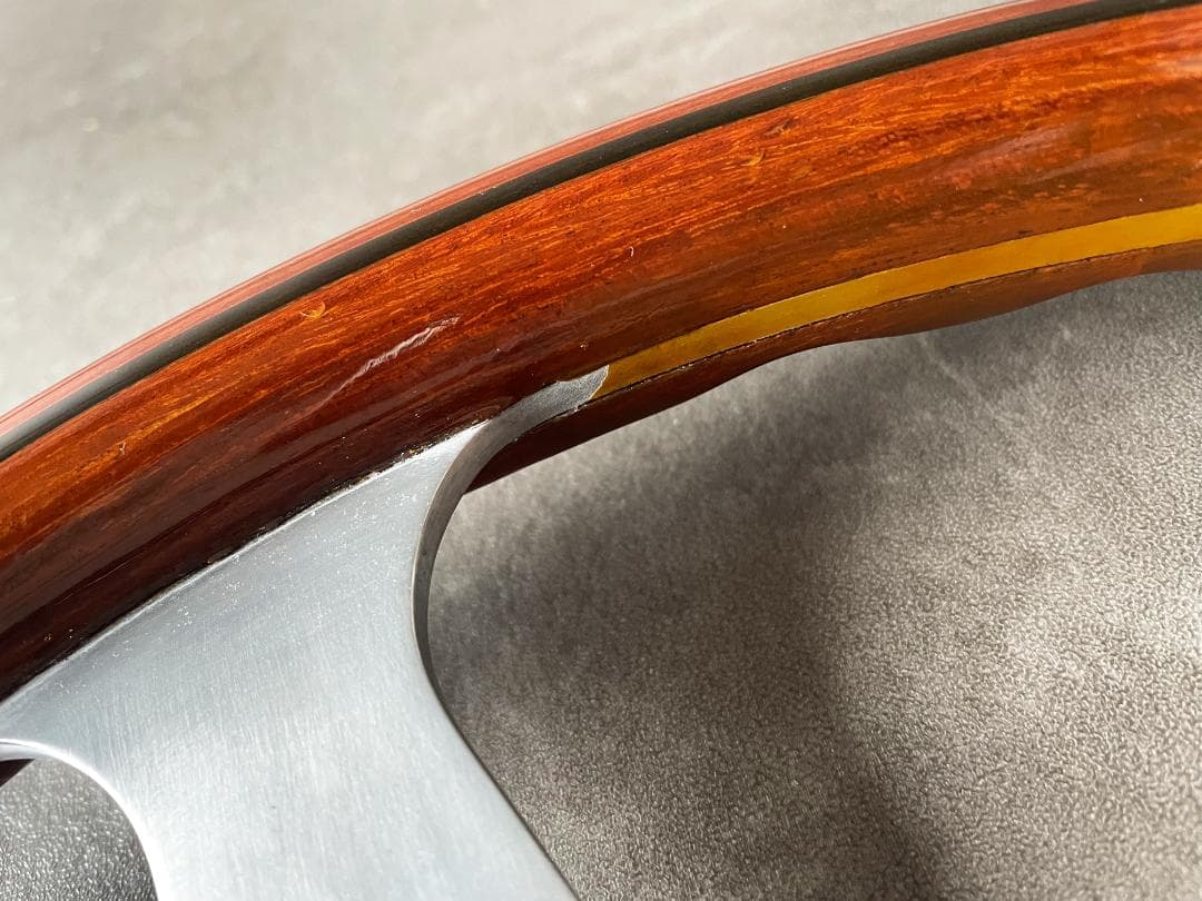 【直径約39cm】当時物 NARDI クラシックウッドステアリング 希少サイズ