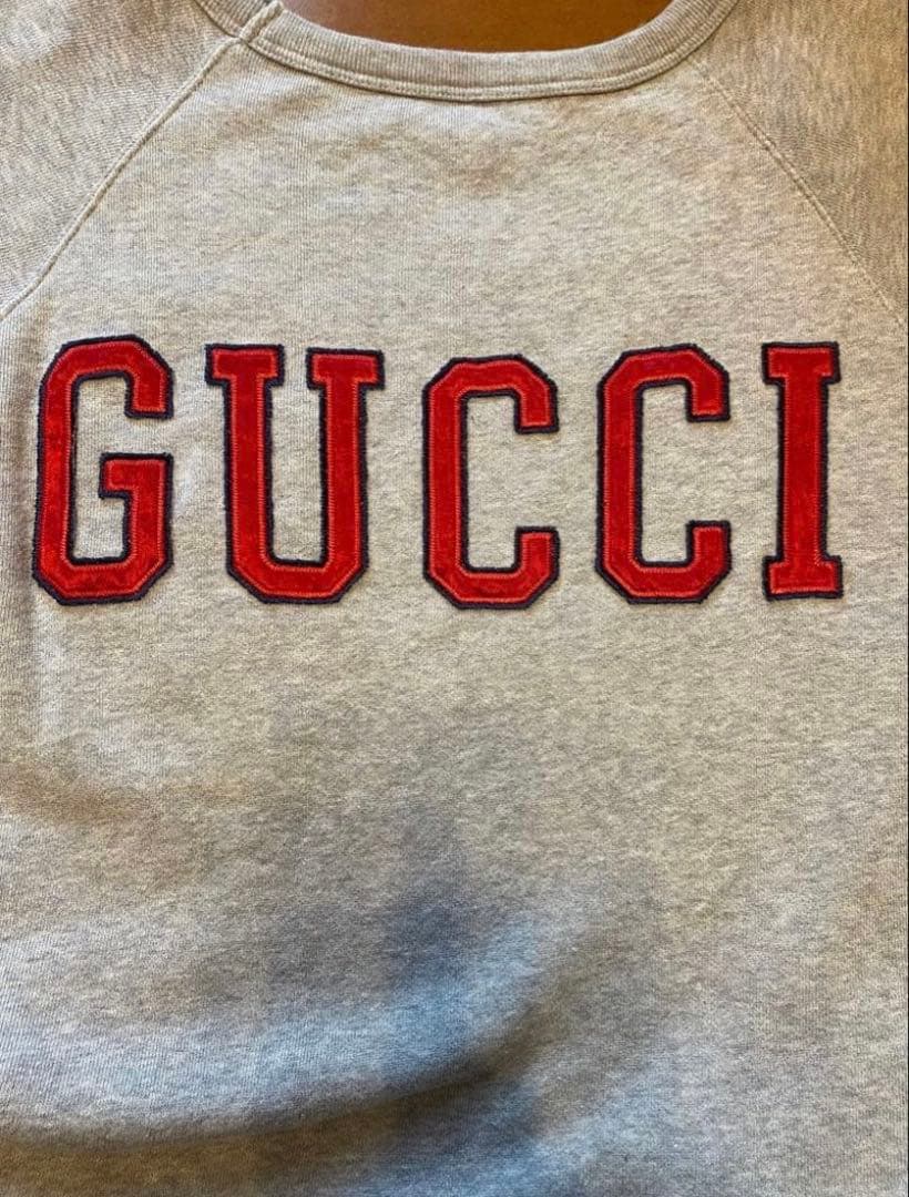 GUCCI LAロゴ刺繍 グレー スウェット