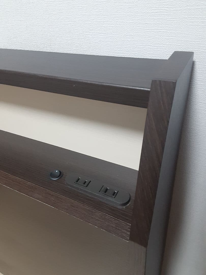 (KS様予定)ダブルベッドフレーム　ダークブラウン　&マットレス