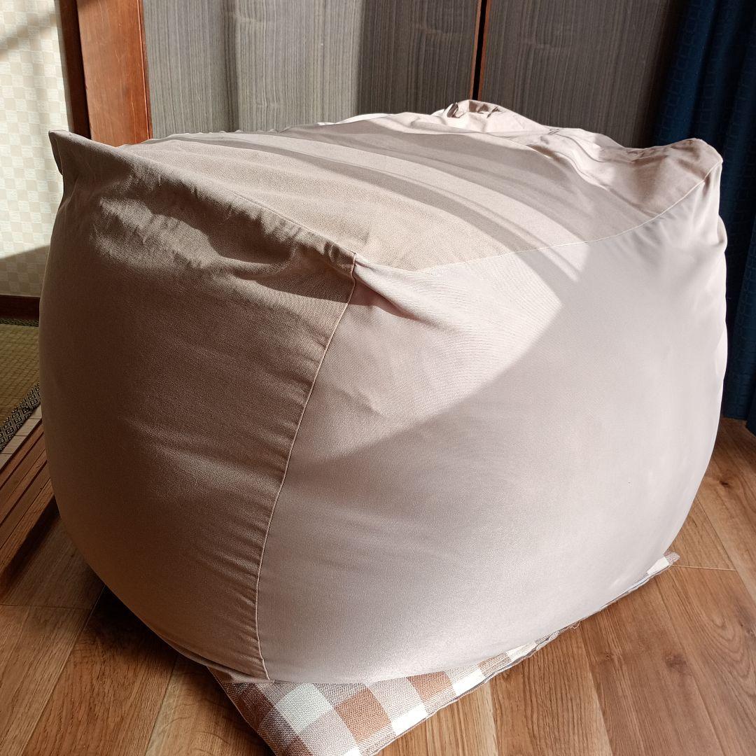 無印良品 体にフィットするソファ　ビーズクッション　カバー付き美品
