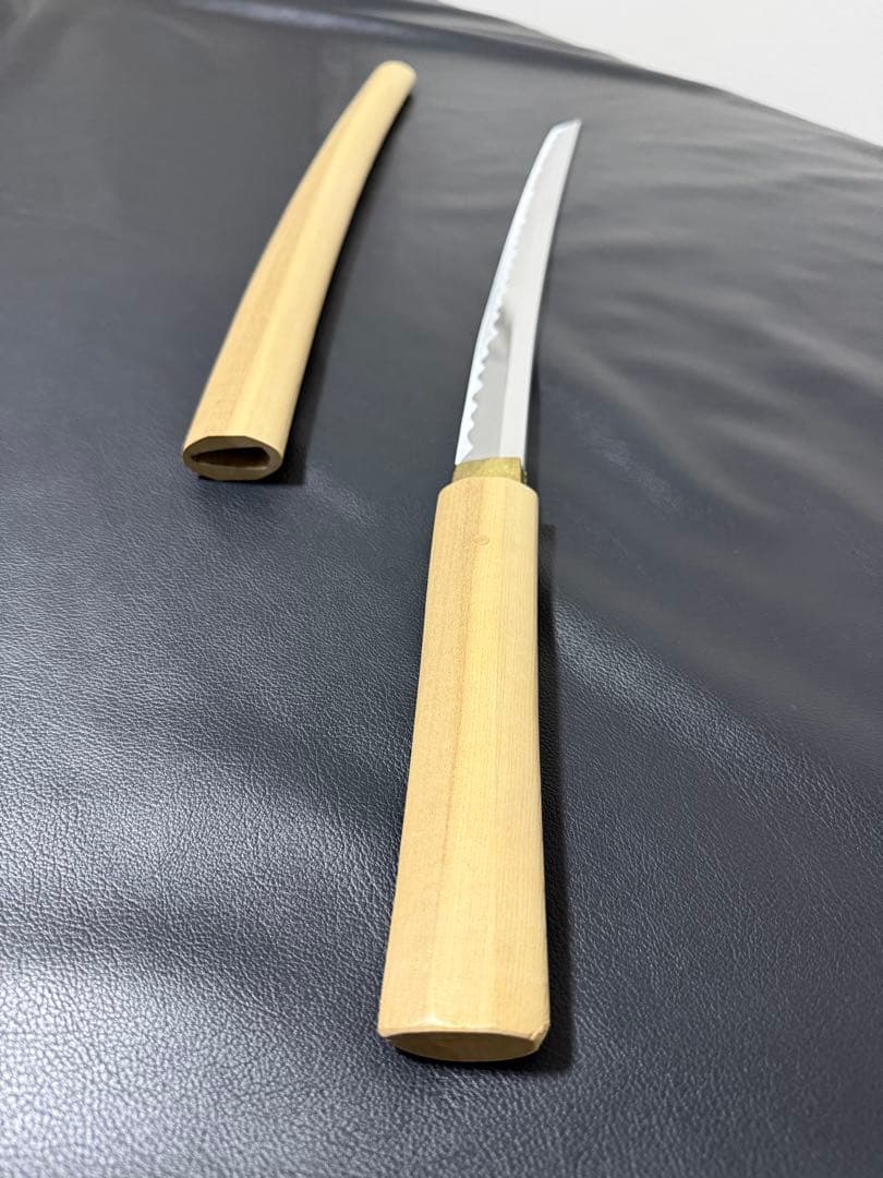 刀　かたな　剣　けん　美品　軽い　白鞘　中尺　模造刀　模擬刀　舞踊　芝居