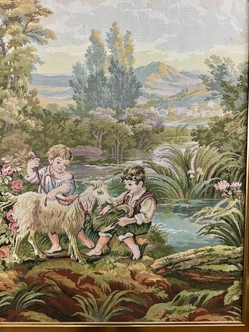 Yuta☆管347☆イタリア製☆アンティーク☆ゴブラン織☆超大型☆絵画