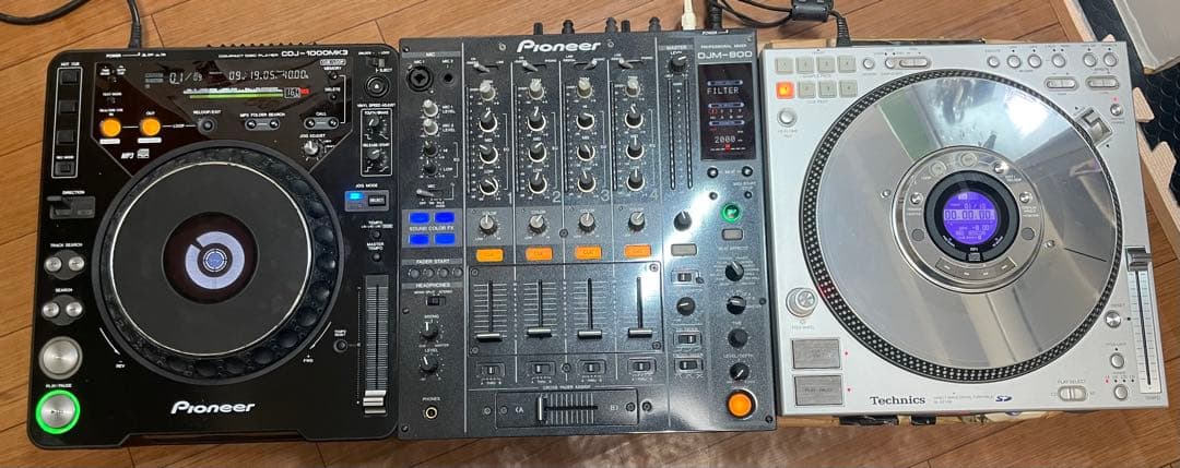 Pioneer CDJセット DJM-800 CDJ1000MK3 テクニクス