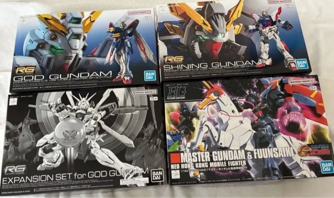 RG ゴッドガンダム シャイニングガンダム　マスターガンダム　セット 未組立