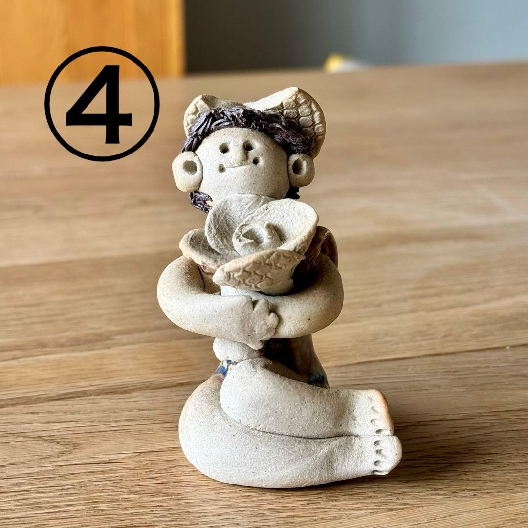 美品⭐︎砥部焼 青芳窯　青芳人形　5体　森元青芳氏作