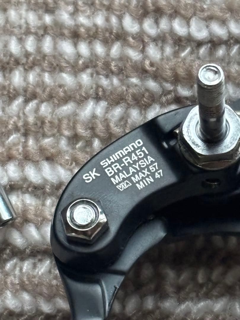 SHIMANO キャリパーブレーキ前後セット BR-R451 ブラック