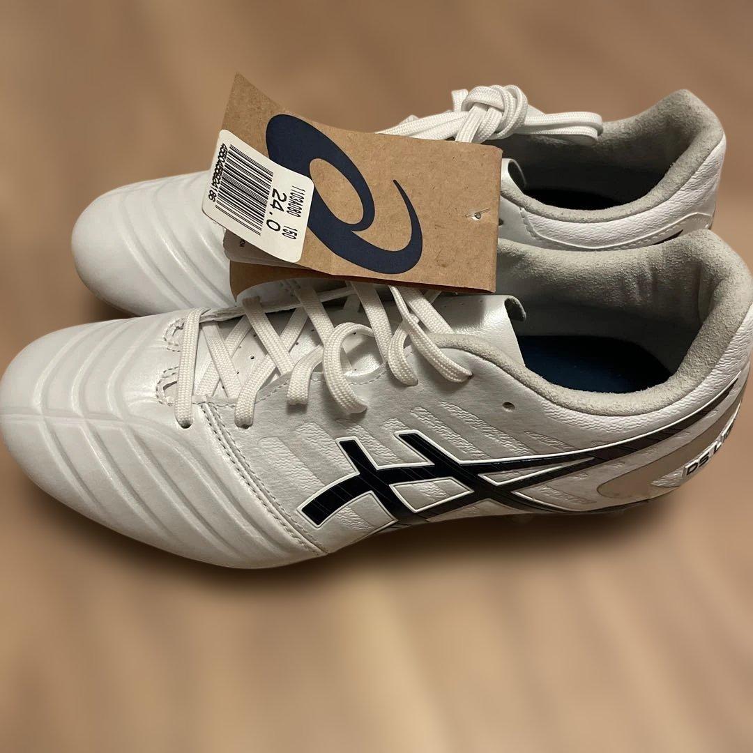 新品 アシックス DS LIGHT ホワイト スパイクシューズ 24cm 箱無し