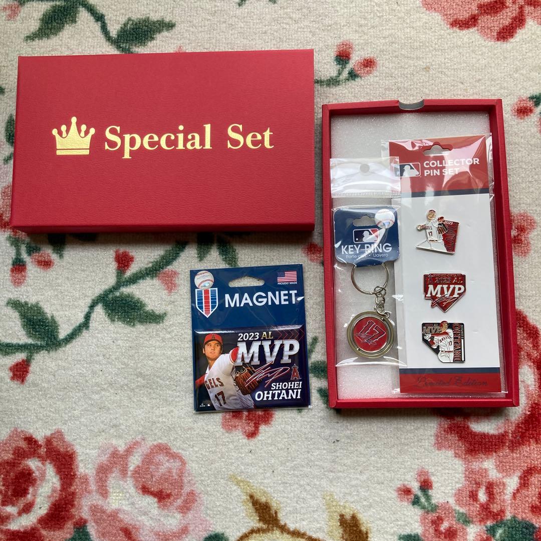 大谷翔平2023年MVP記念アクセサリー3点セット
