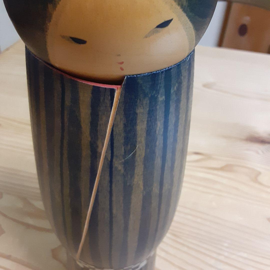 創作こけし　関口三作　艶　31.5cm