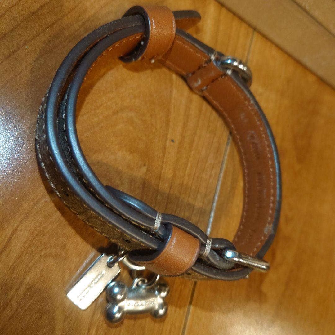 coach dog collar シグネチャー リード&首輪 セット 小型犬