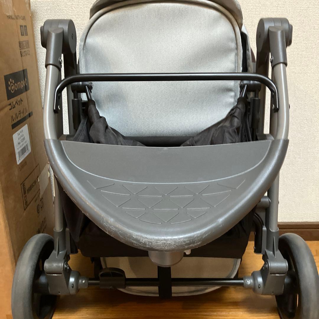 コムペット　ルルテイル　ラバーロックグレー　ペットカート compet