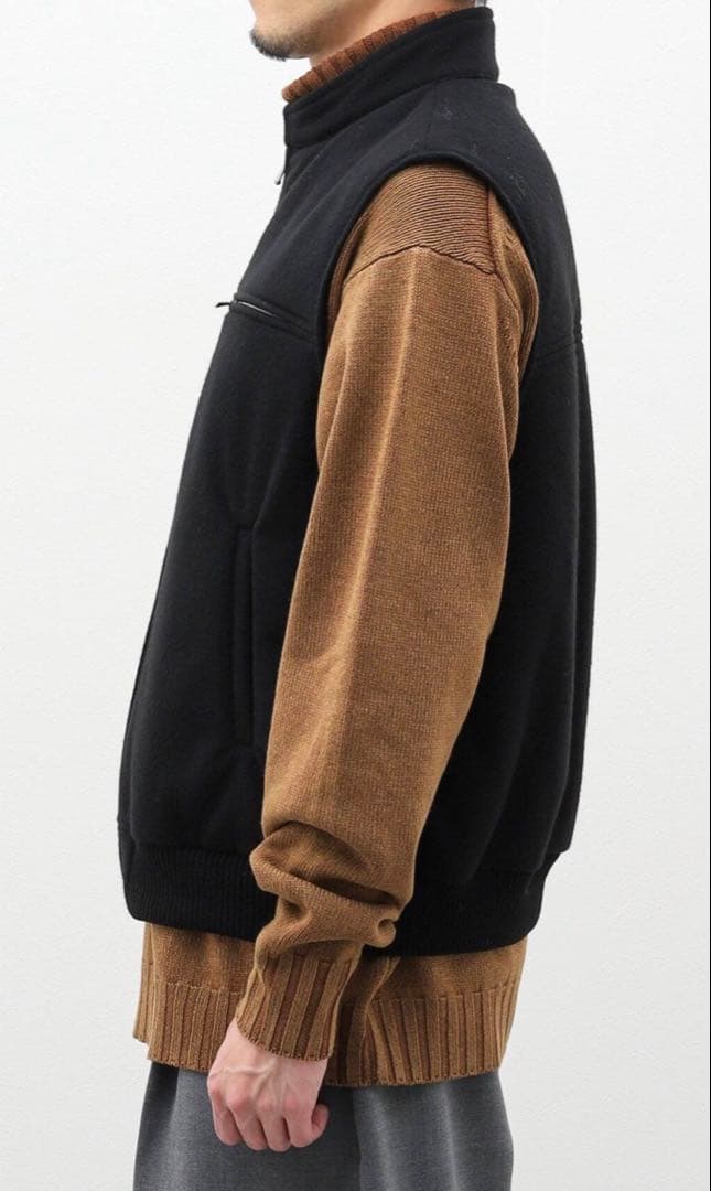 定価7万 AURALEE CASHMERE WOOL MOSSER VEST