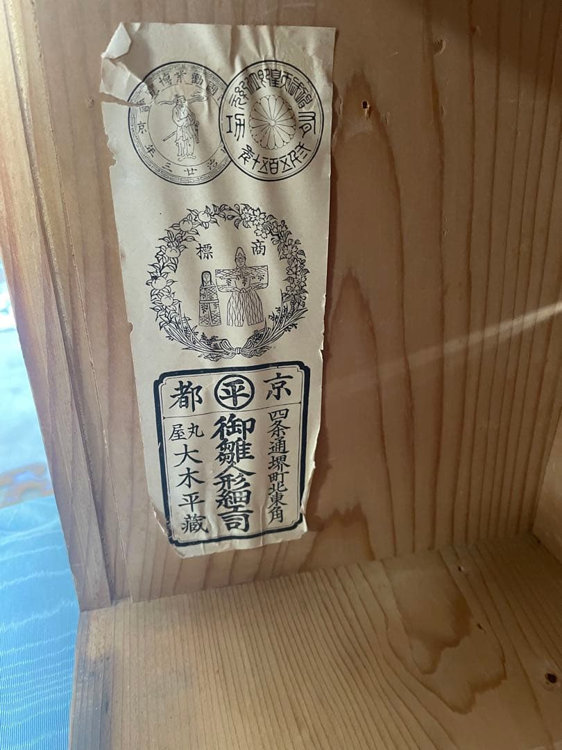 京都丸平　大木平蔵の優美な雛人形　明治時代