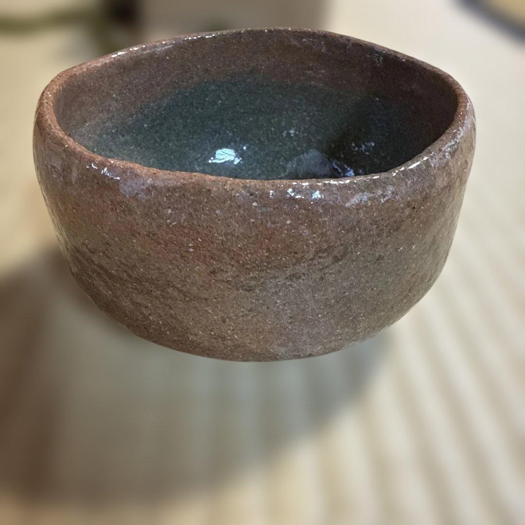 赤茶盌　渓古石香（二代）　茶道　【未使用品稀少】　共箱あり　伊曽嶋窯