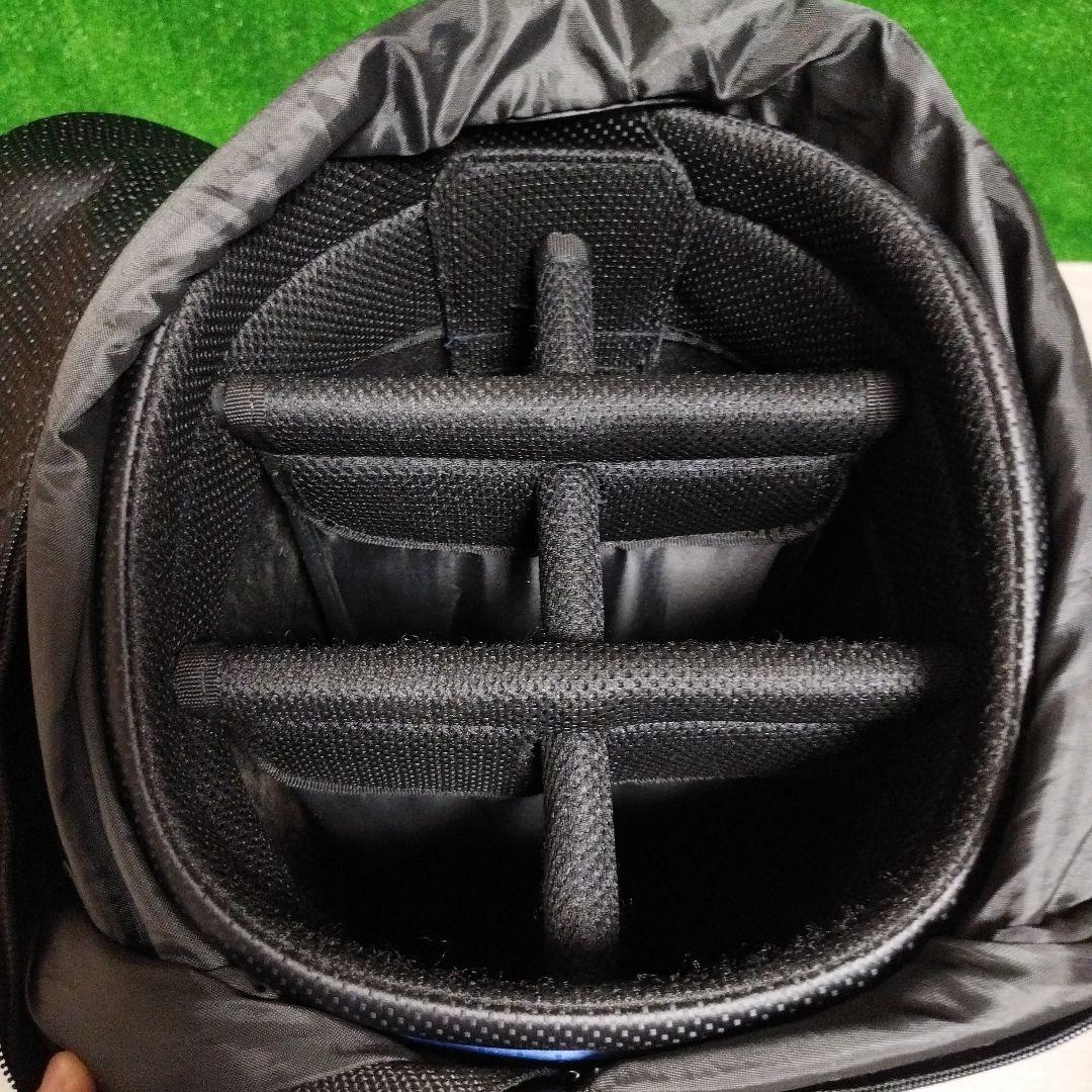 le coq sportif キャディバッグ ブラック/ブルー