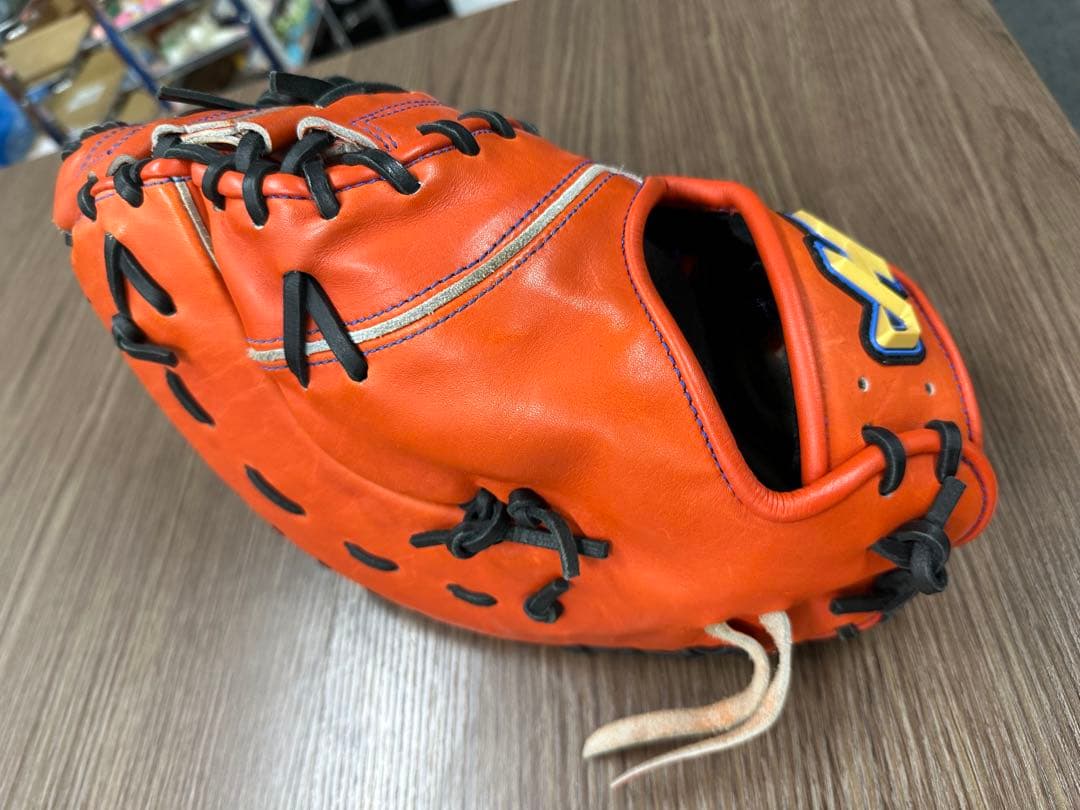 オレンジ レザー 軟式グローブ JH