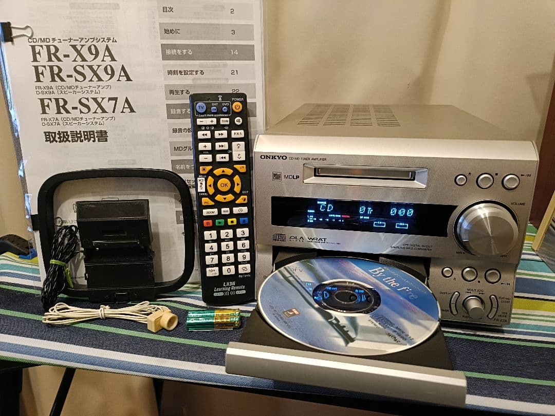 ONKYO FR-X7A CD,MD,FM/AM 整備済完動品　リモコン付