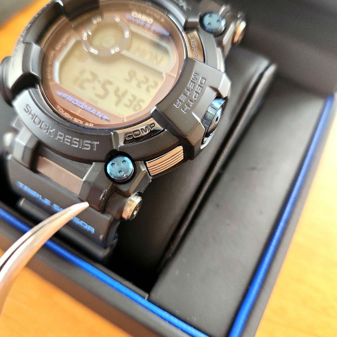 カシオG-SHOCK電波ソーラーフロッグマンD-1000B-1JF美品