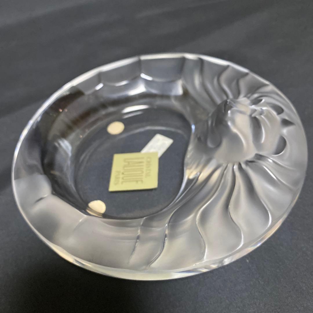 Lalique Crystal ラリック　ライオン　ヘッド　灰皿　未使用　美品