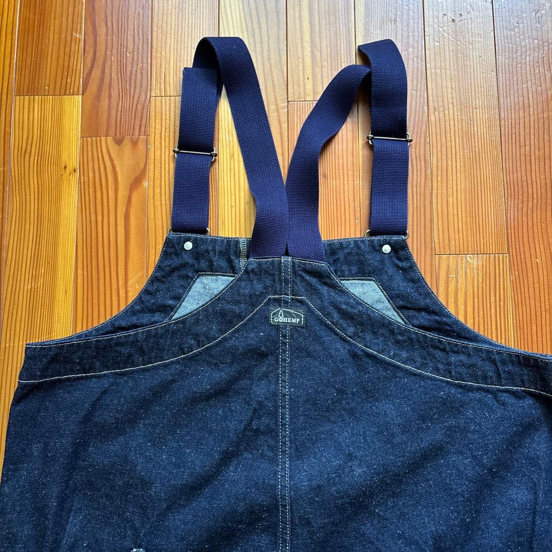 オーバーオール　GOHEMP TUBE VENDOR BLACK ワンウォッシュ