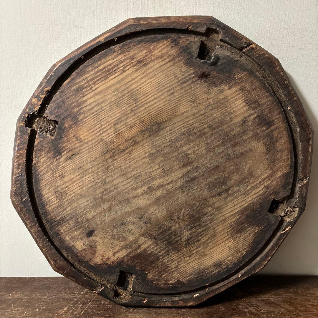 李朝十二角膳天板その64 盆.古道具.骨董品.韓国骨董. Antique.酒器盆