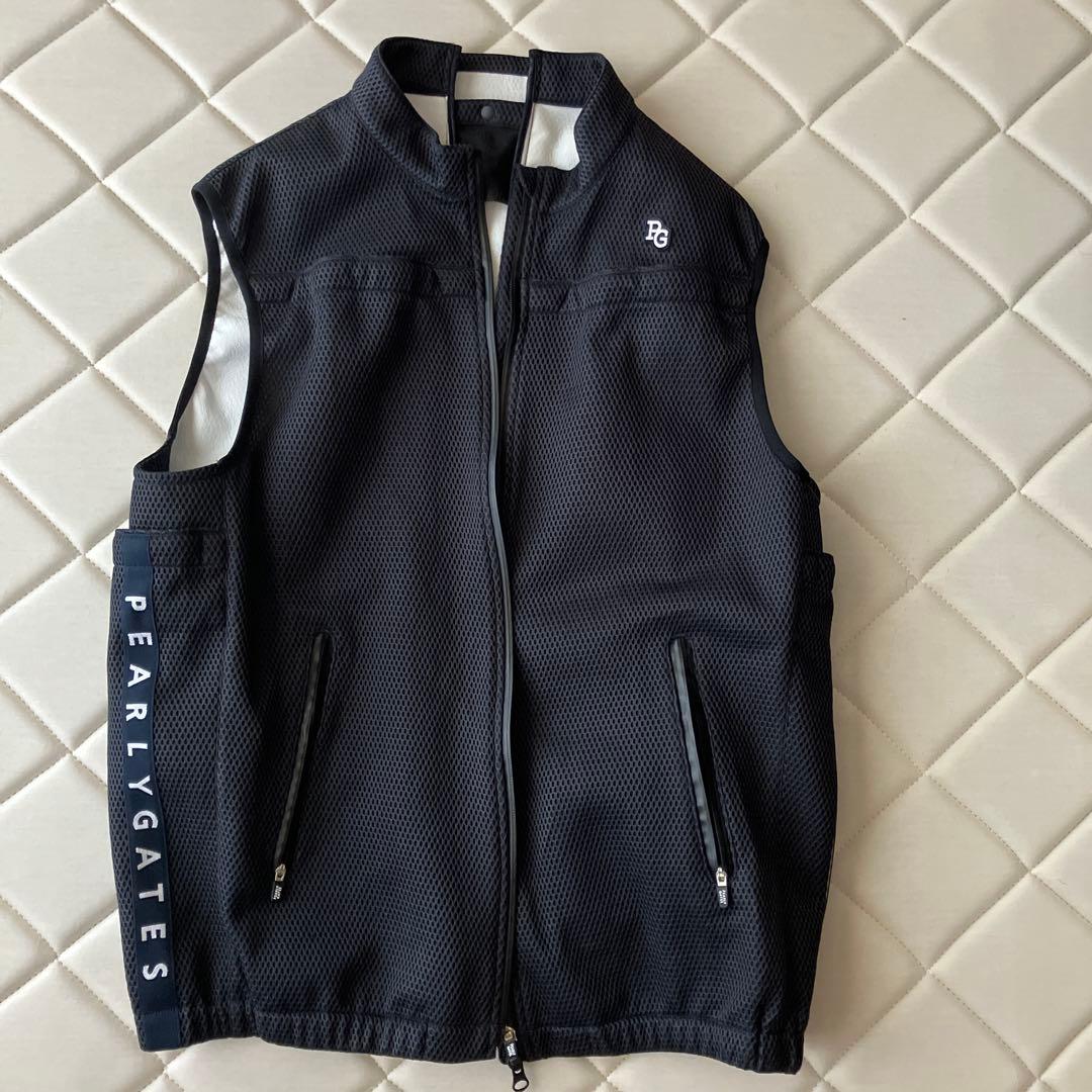 ゴルフ　PEARLY GATES 空調服　メッシュベスト ブラック