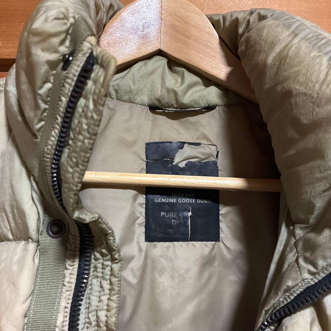 よ*ん様 ベージュ グースダウン キルティングジャケット